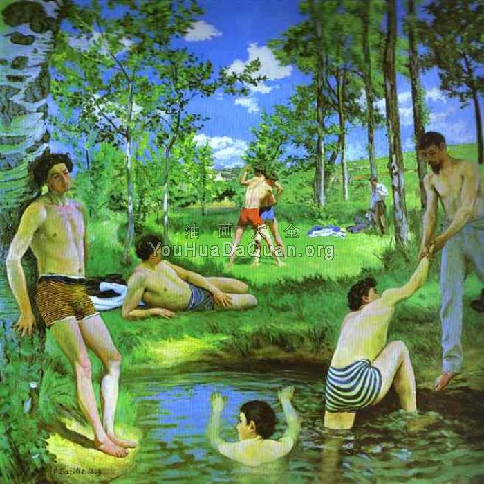 Bathers (Summer Scene) - 弗雷德里克·巴齐耶